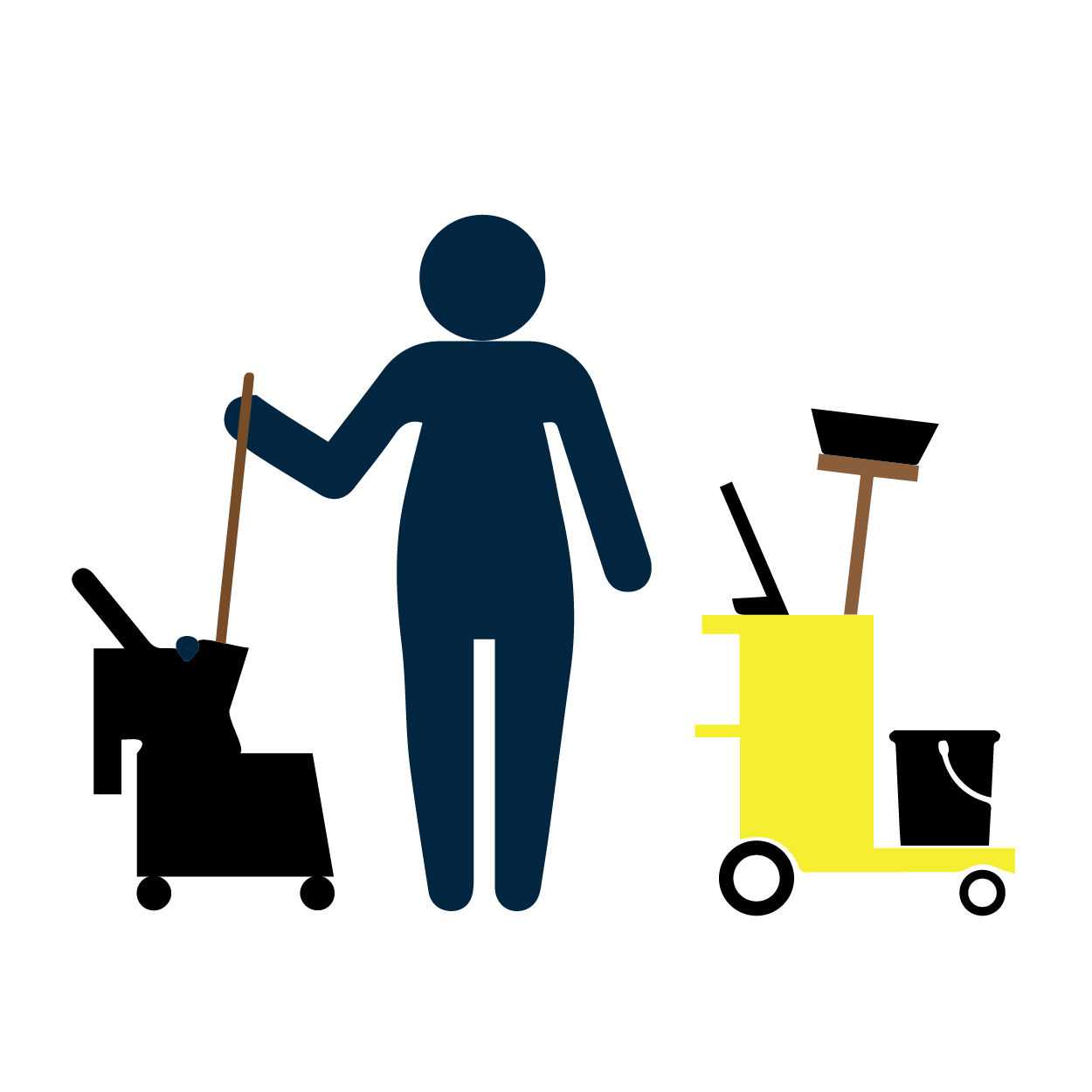 cleaning staff icon