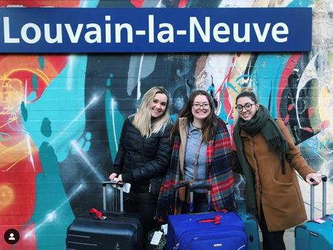 Students in Louvain-La-Neuve