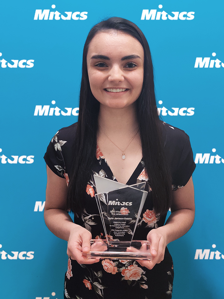 Taylor Jamieson-Datzkiw earns the Mitacs Award for Outstanding Innovation — Indigenous